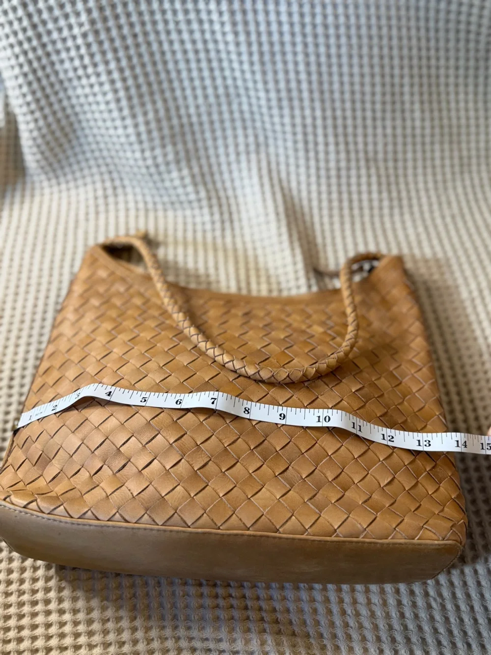 Bembien Marni Handwoven Leather Shoulder Bag Caramel - Picture 13 of 14
